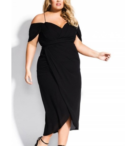 Cold Shoulder Maxi Dress Plus 